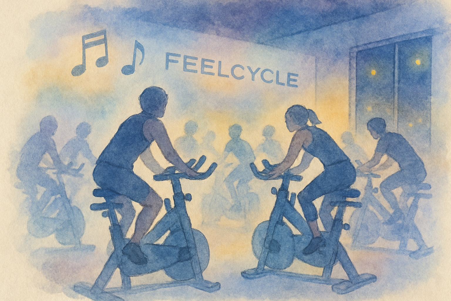 FEELCYCLEの夜、汗だくの日