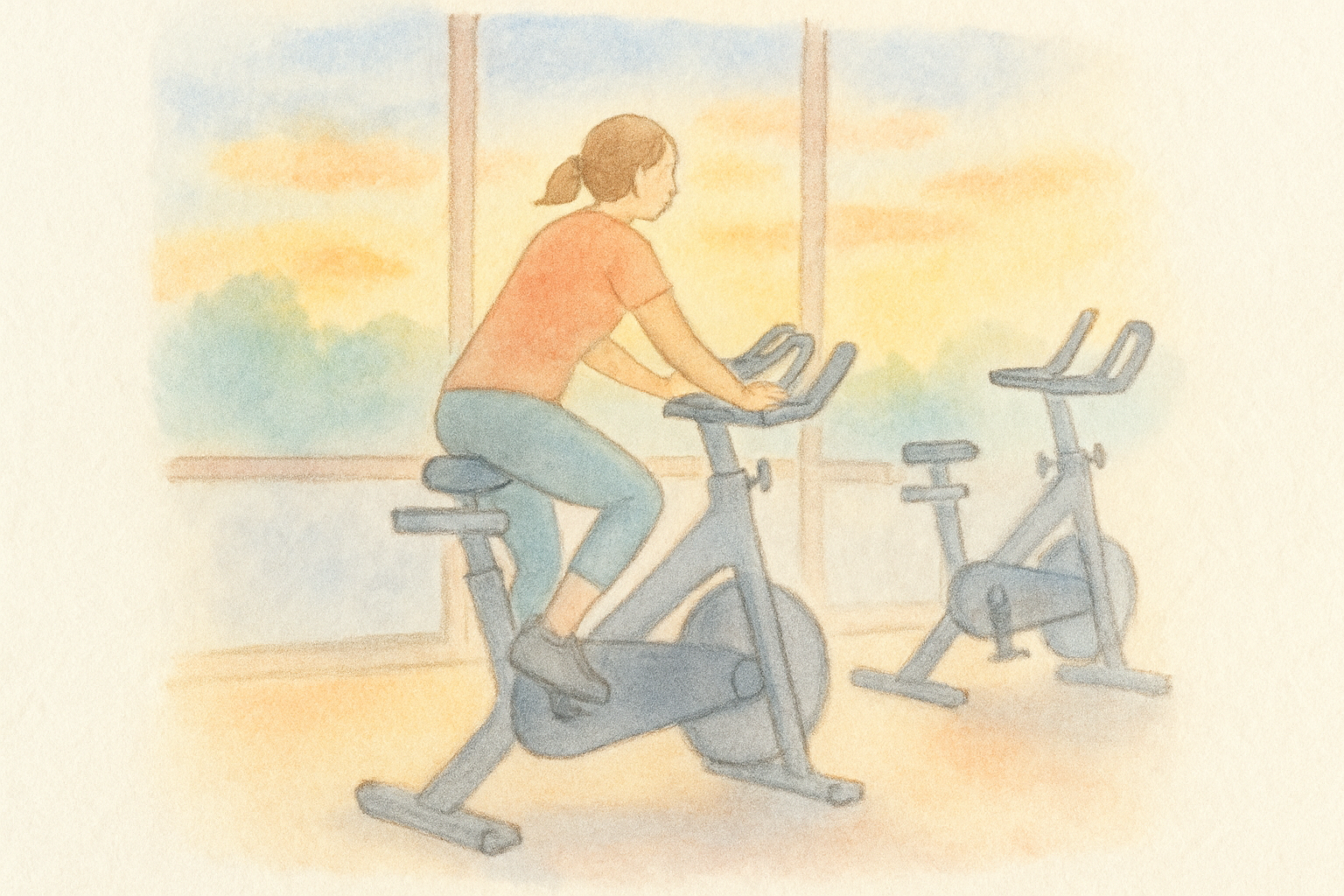 自宅でのんびりとFEELCYCLE