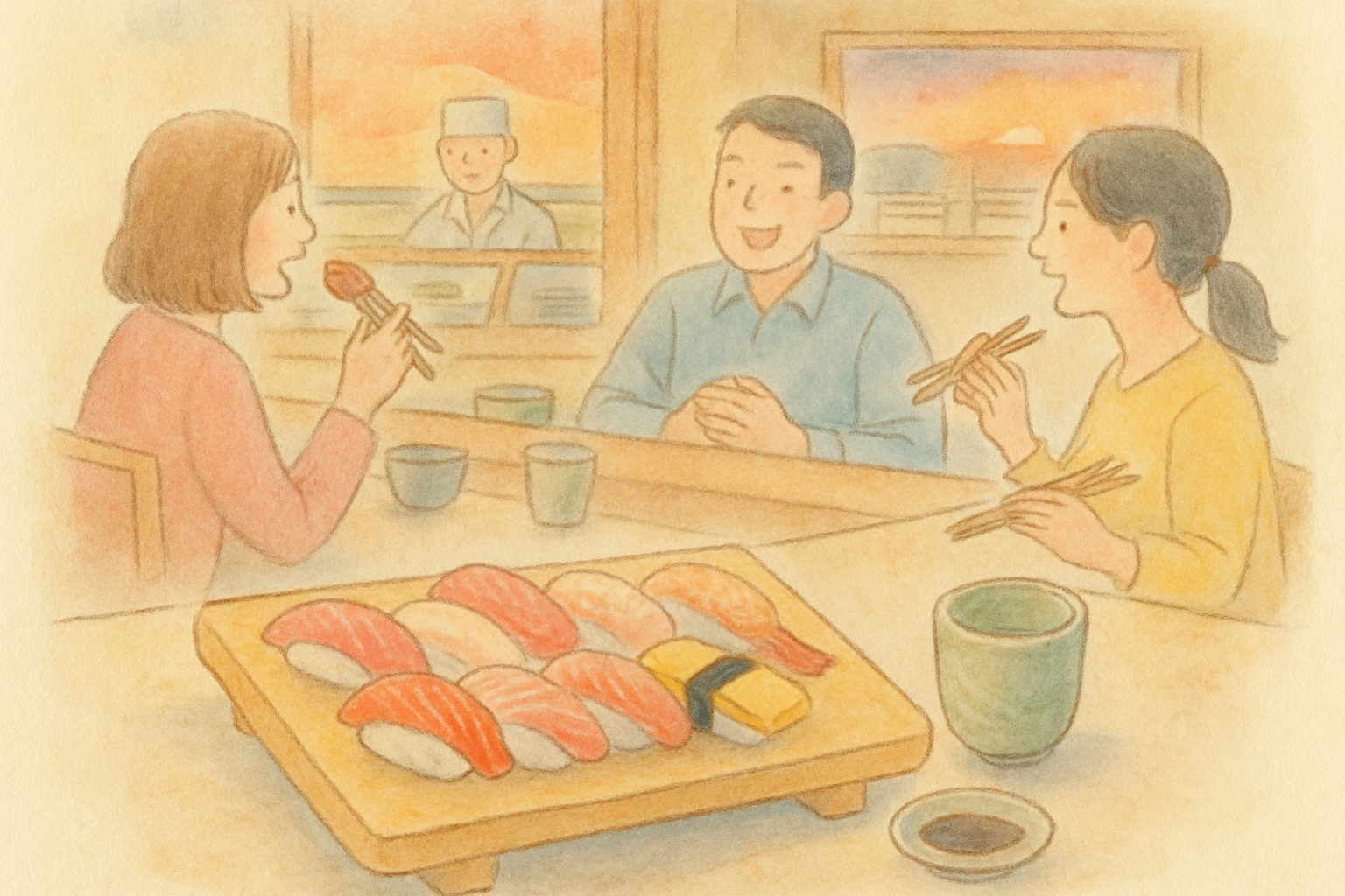 小僧寿しでのひととき