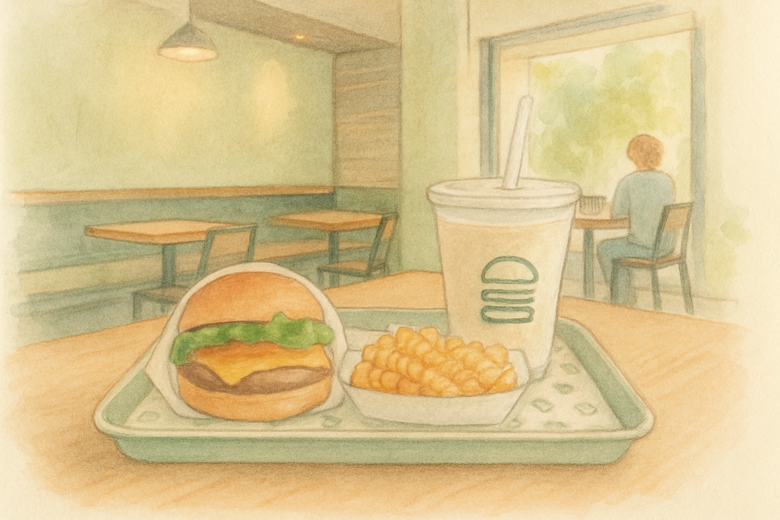 シェイクシャックでのんびりランチ