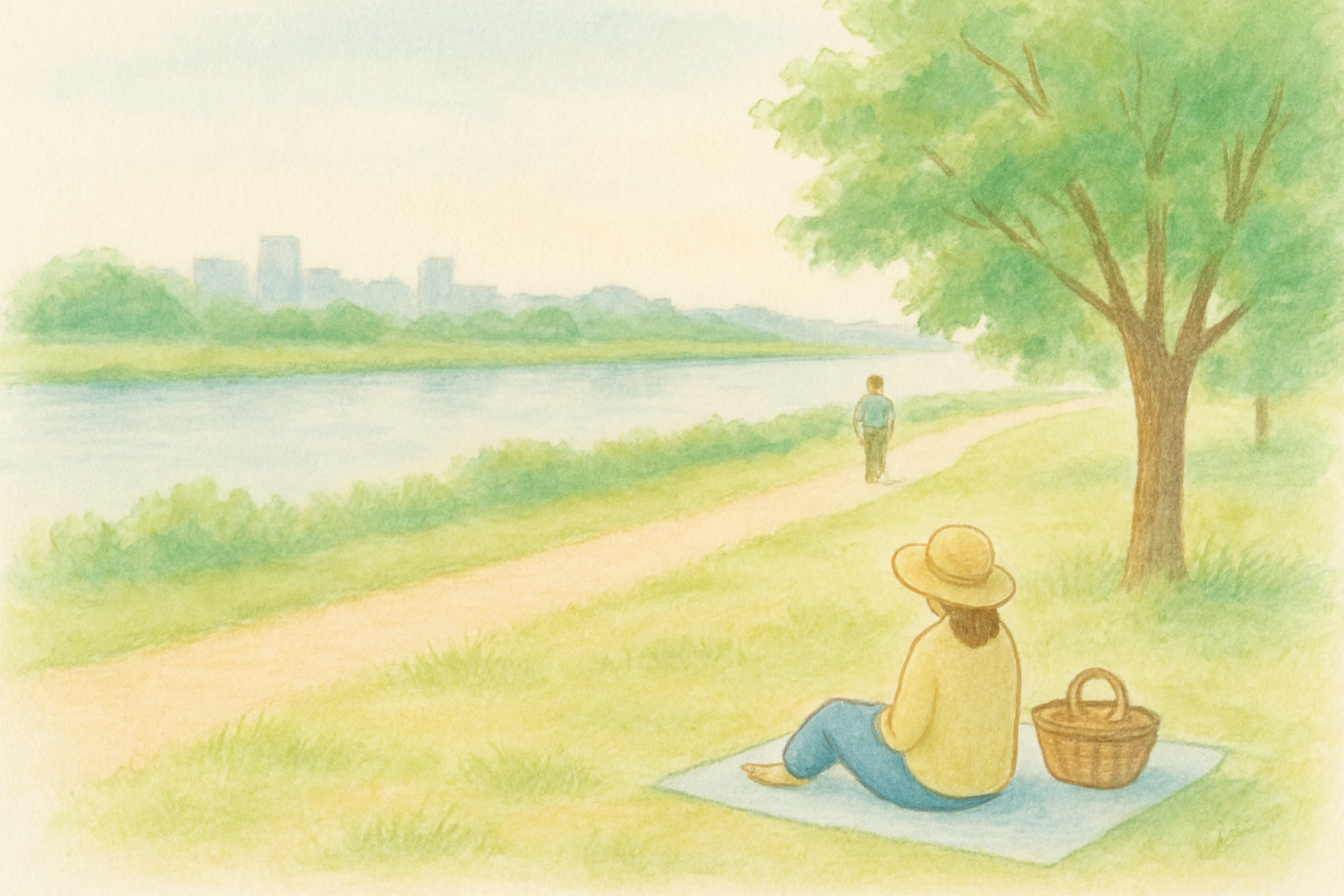 公園でのんびりと過ごす日